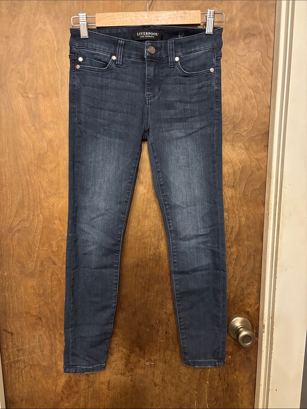 Liverpool Women's Skinny Jeans in Dark Blue Wash
